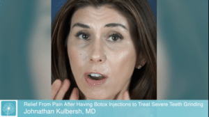 A patient of Dr. Kulbersh is sharing her experience when she came for a follow up for Botox for teeth grinding to Dr. Kulbersh in Charlotte, NC.